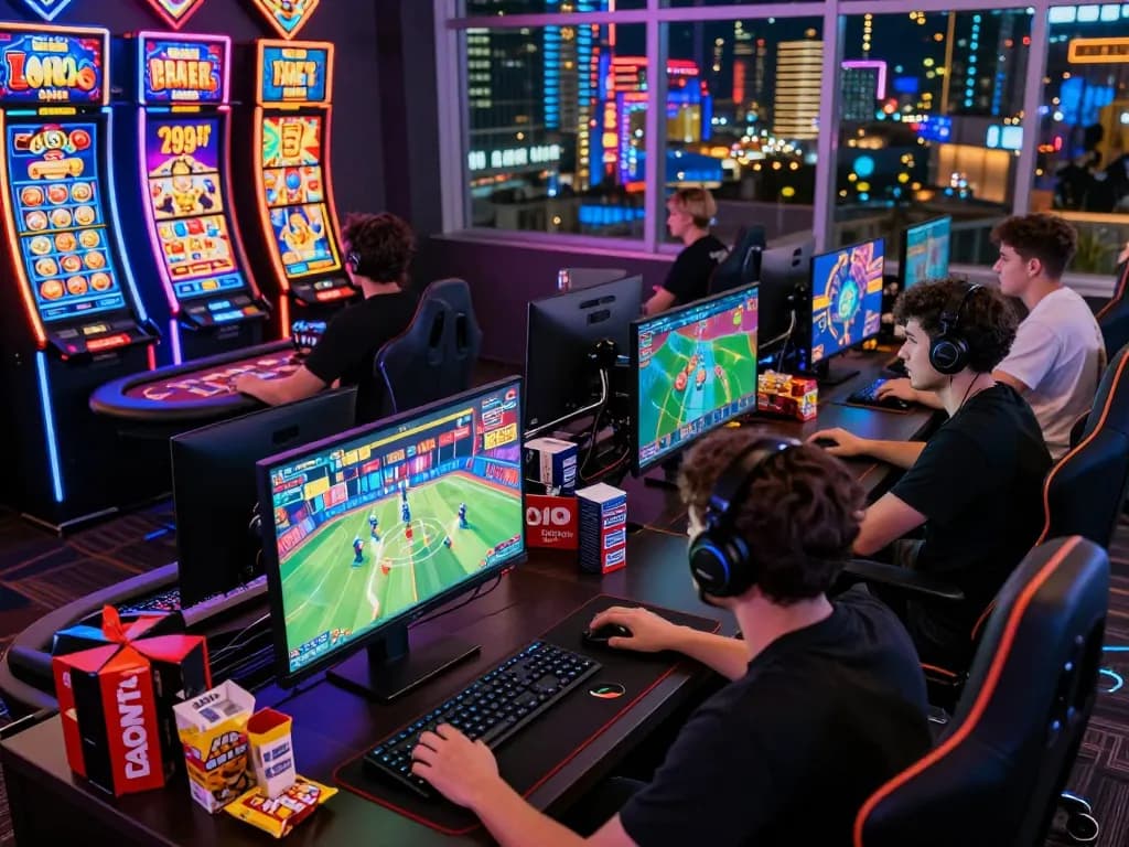 Exciting online gaming scene showing sunwin players in a vibrant digital environment