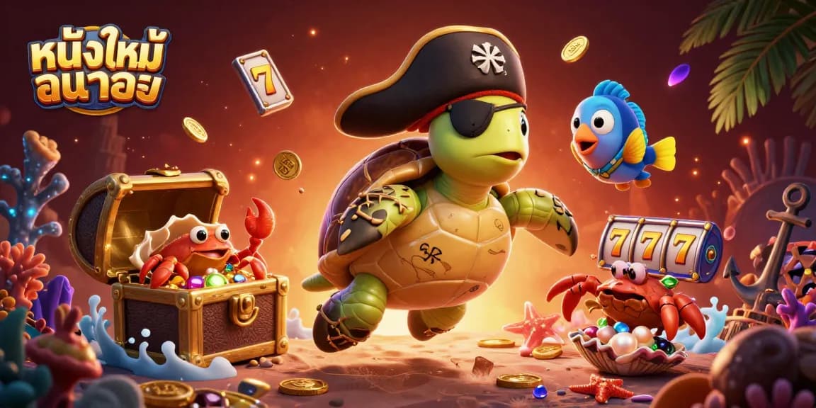 Engage in thrilling หนังใหม่ชนโรง experiences with a colorful display of casino-themed 3D elements and characters.