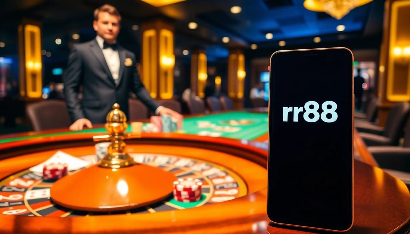 Experience thrilling play at rr88 casino with elegant roulette and vibrant chips.
