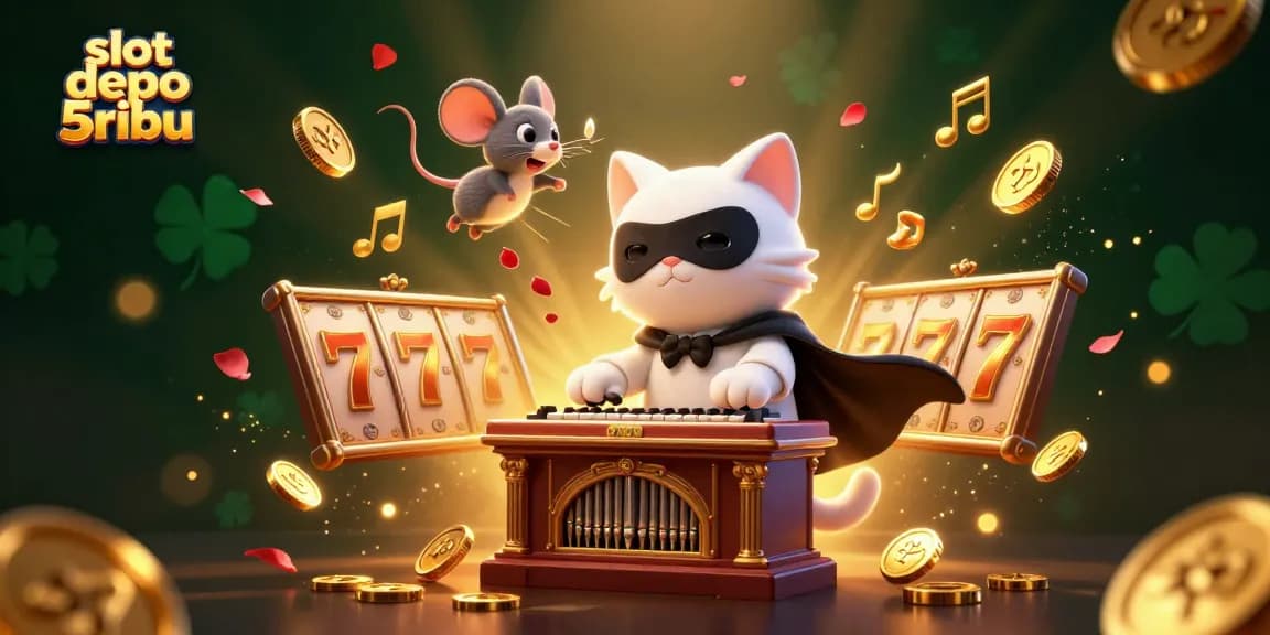 Experience thrilling slot depo 5ribu excitement with captivating casino scenes and dynamic visuals.