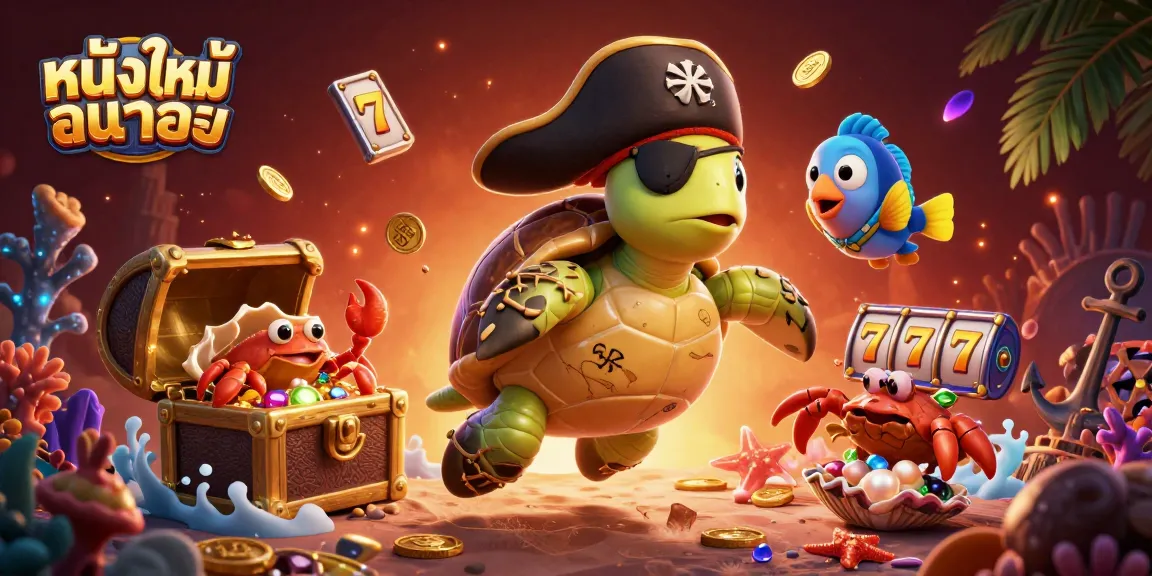 Engage in thrilling หนังใหม่ชนโรง experiences with a colorful display of casino-themed 3D elements and characters.