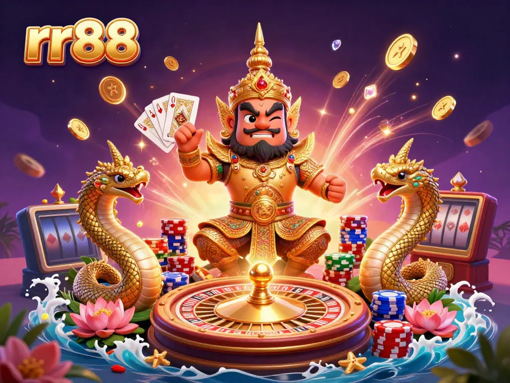 Experience thrilling gaming adventures at rr88 with vibrant characters and dynamic casino elements.