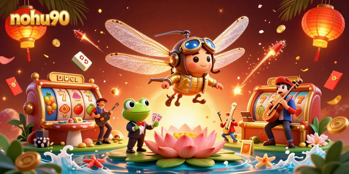 Experience the thrill of nohu90 with vibrant slots and casino action, featuring dynamic 3D characters and elements.