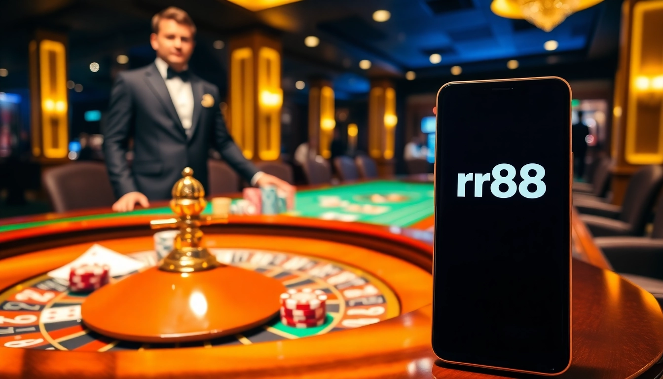 Experience thrilling play at rr88 casino with elegant roulette and vibrant chips.