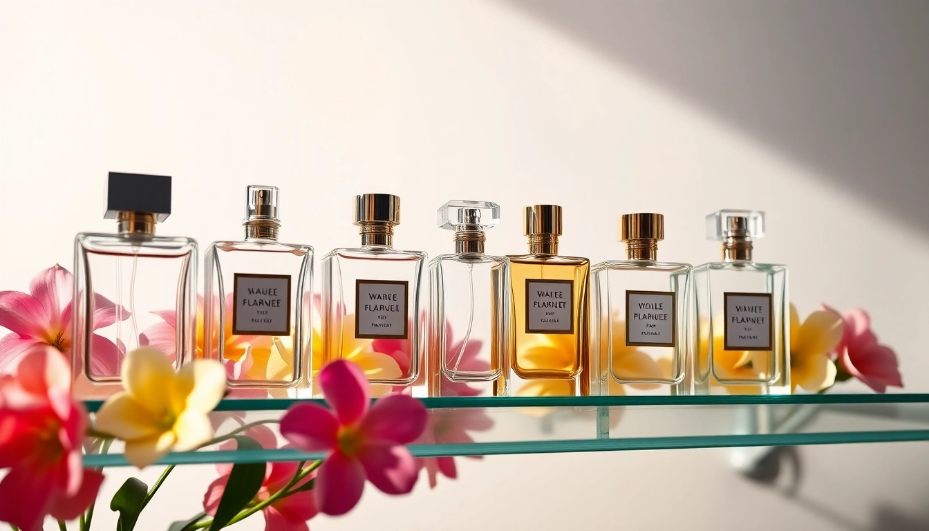 Showcase of luxurious fragrances representing a perfume dupe website collection.