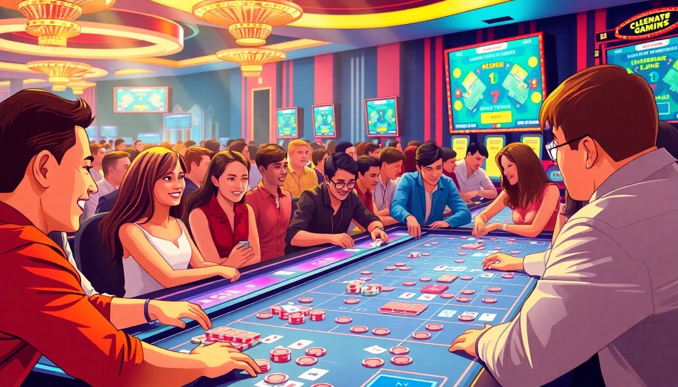 Experience event gamification with participants engaging joyfully at a vibrant casino game.