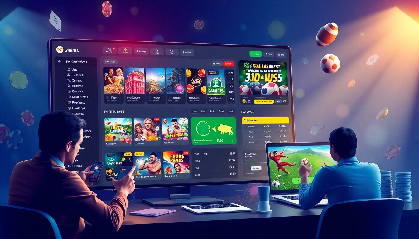 Users engaging with the online betting platform at https://mm88.agency/ showcasing vibrant gambling options and promotions.