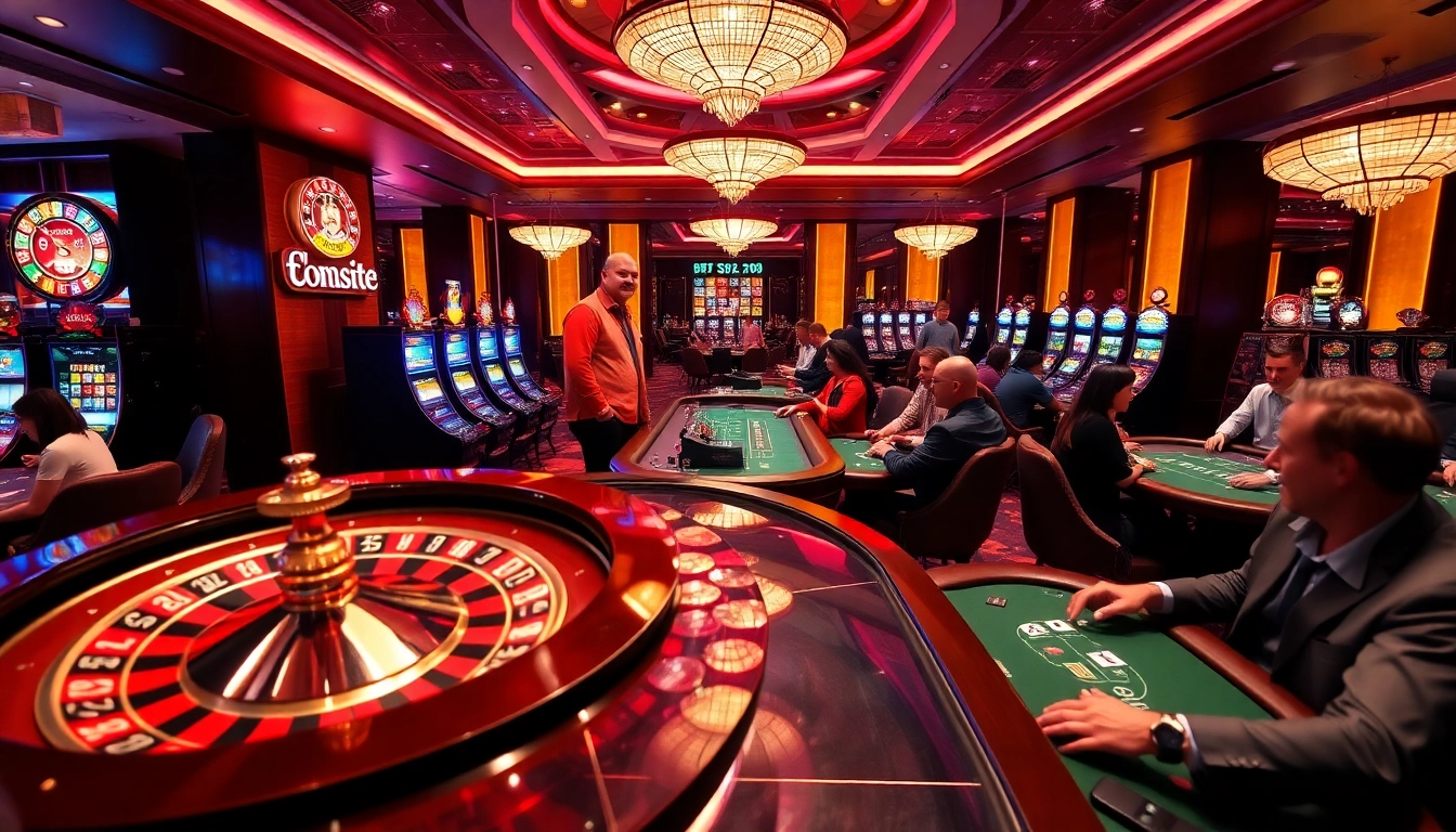 Experience the excitement of tv88 with vibrant casino tables and enthusiastic players.