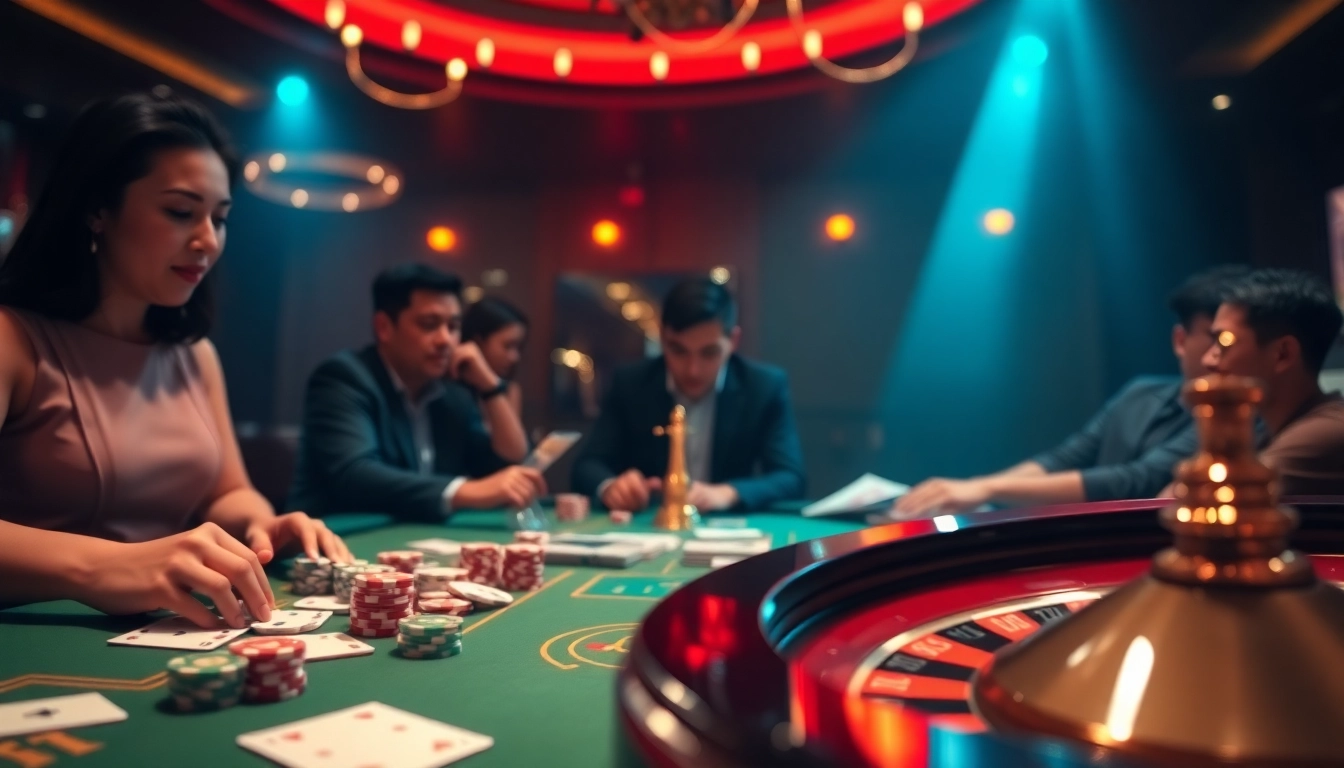 Experience the trustworthiness of Sky88 có uy tín ko through thrilling casino gaming moments, showcasing excitement.