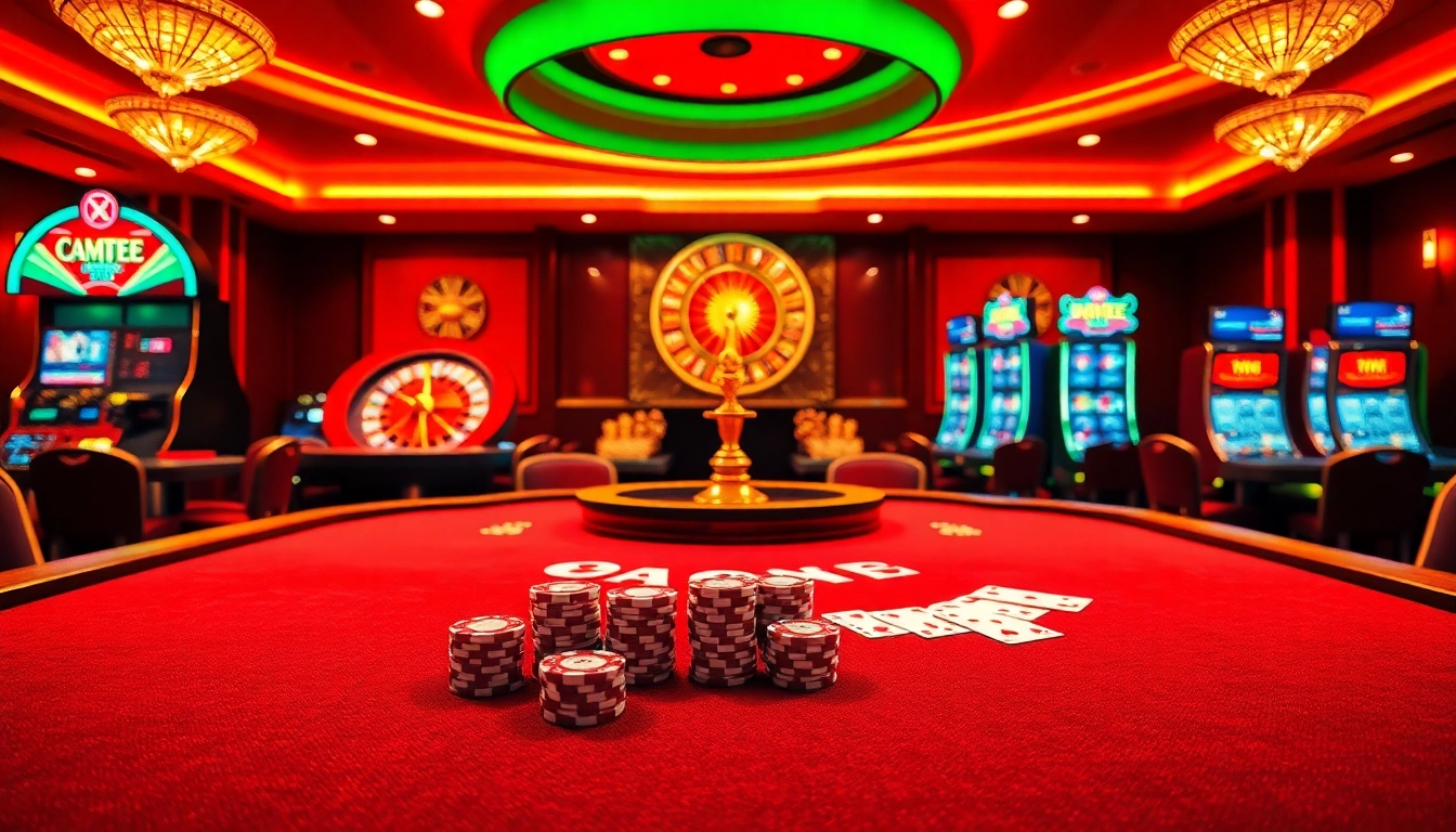 Experience thrilling gaming at ok8386.com with professional casino tables and vibrant slot machines.