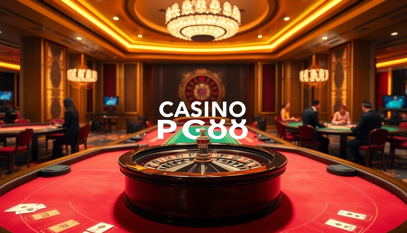 Experience thrilling gameplay at Casino PG88 with high-stakes Baccarat and Roulette action.