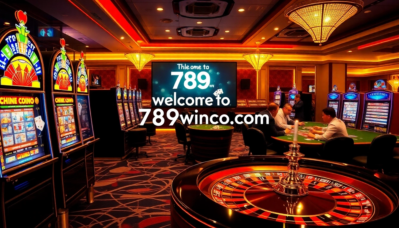 Players enjoying high-stakes games at 789winco com's luxury casino experience with roulette and poker.