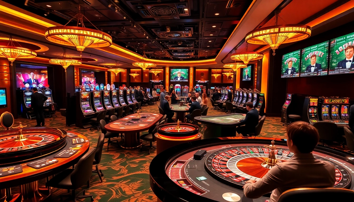 okking gamblers celebrating their wins at an elegant casino table filled with chips and cards