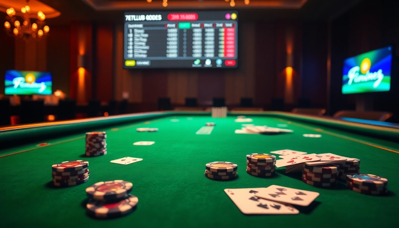 Exciting gambling scene showcasing an online casino interface from https://789club.quest/ with vibrant casino elements.