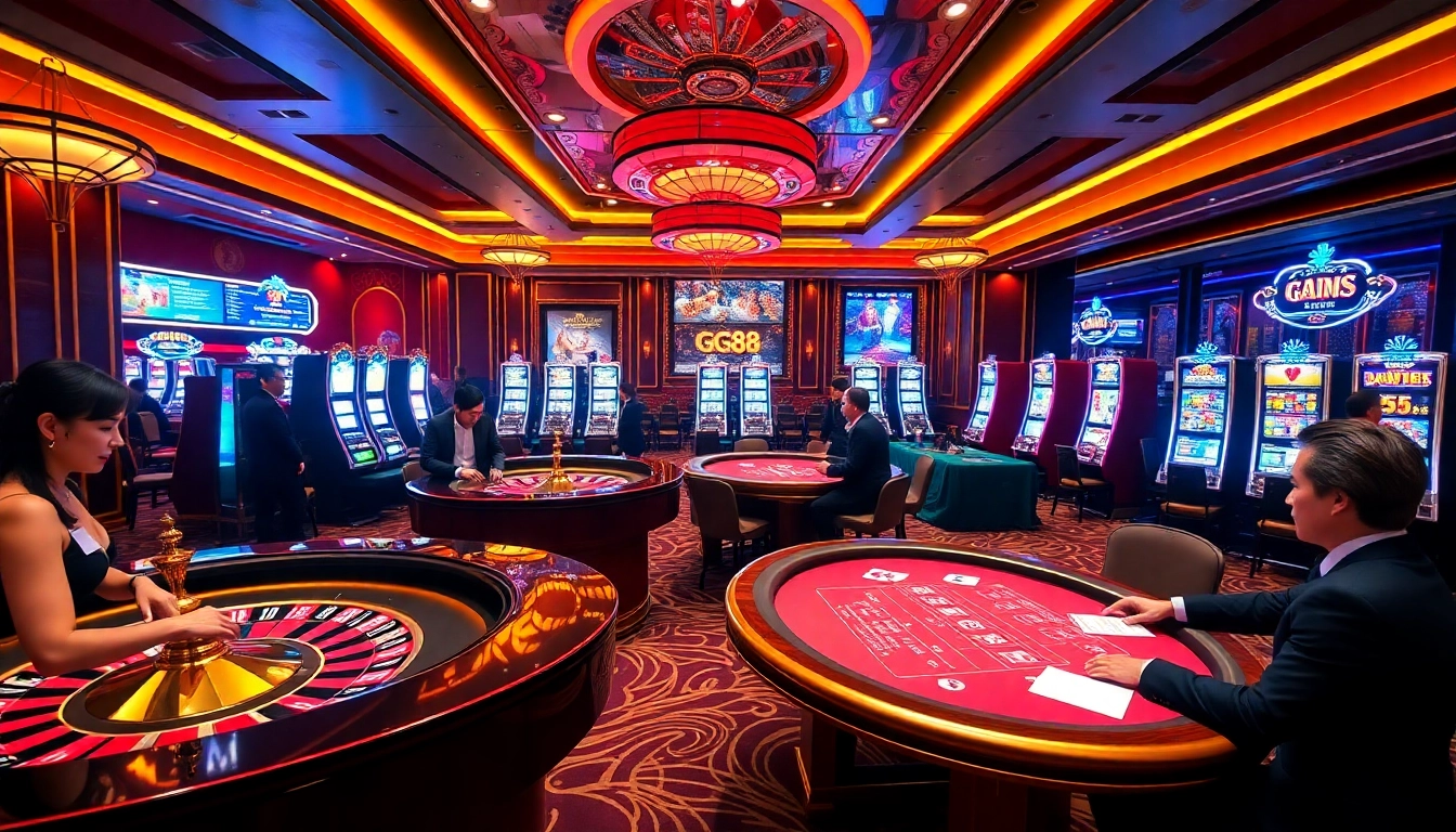 Experience the thrill at GG88 with players winning big at the casino tables.