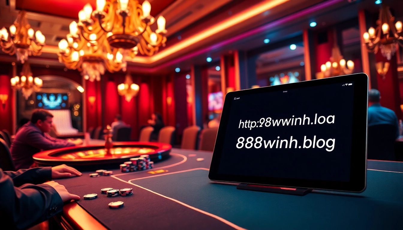 Experience the thrill of high-stakes gaming at https://98win3h.blog with an elegant poker table and roulette.