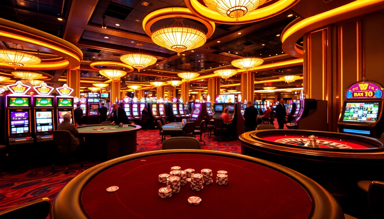 Experience the thrill of XX 88 at an elegant casino, featuring poker tables and vibrant slot machines.