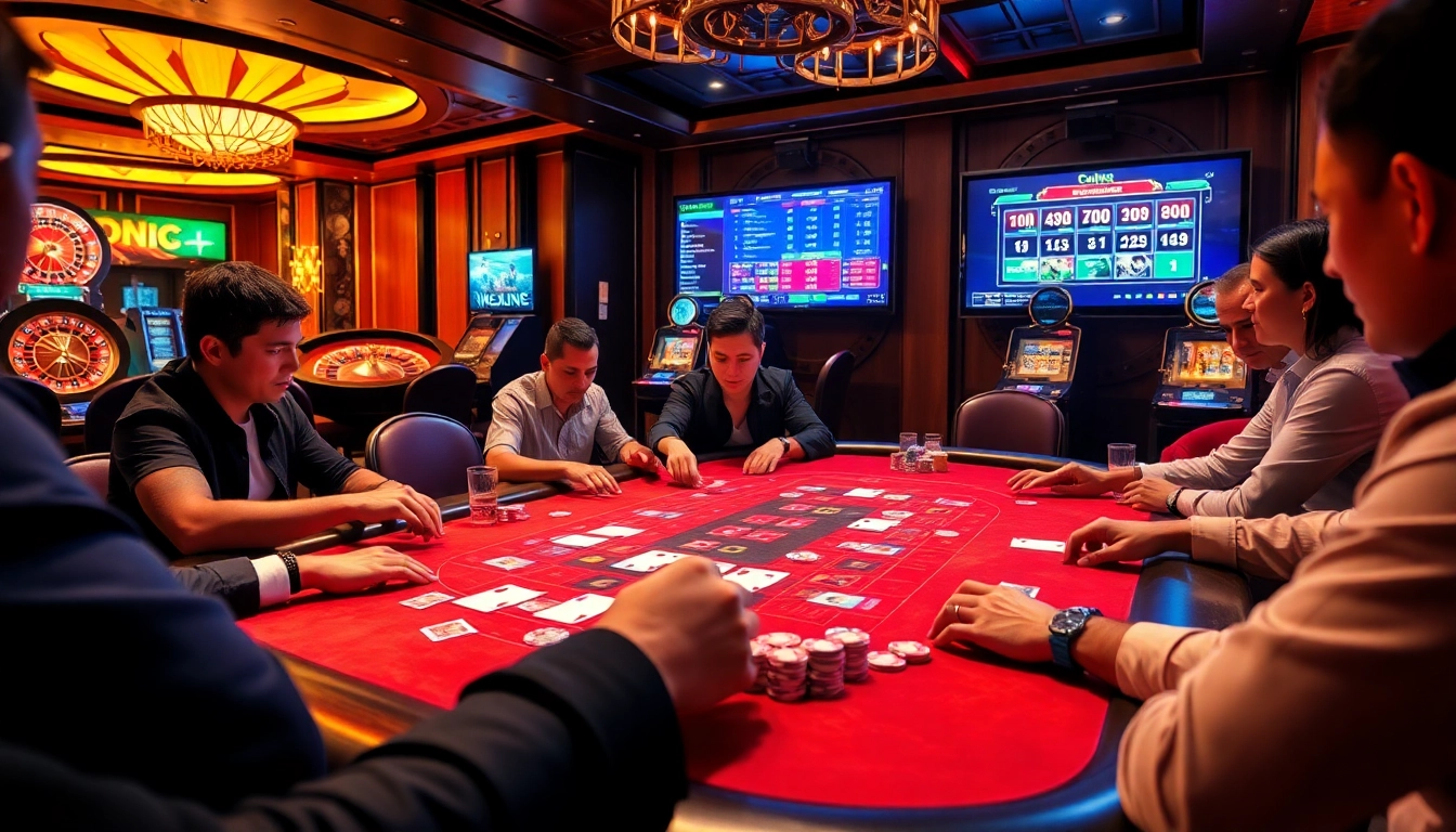 Experience the excitement of casino gaming as players engage in a thrilling poker match; নিবন্ধন করুন for more insights.