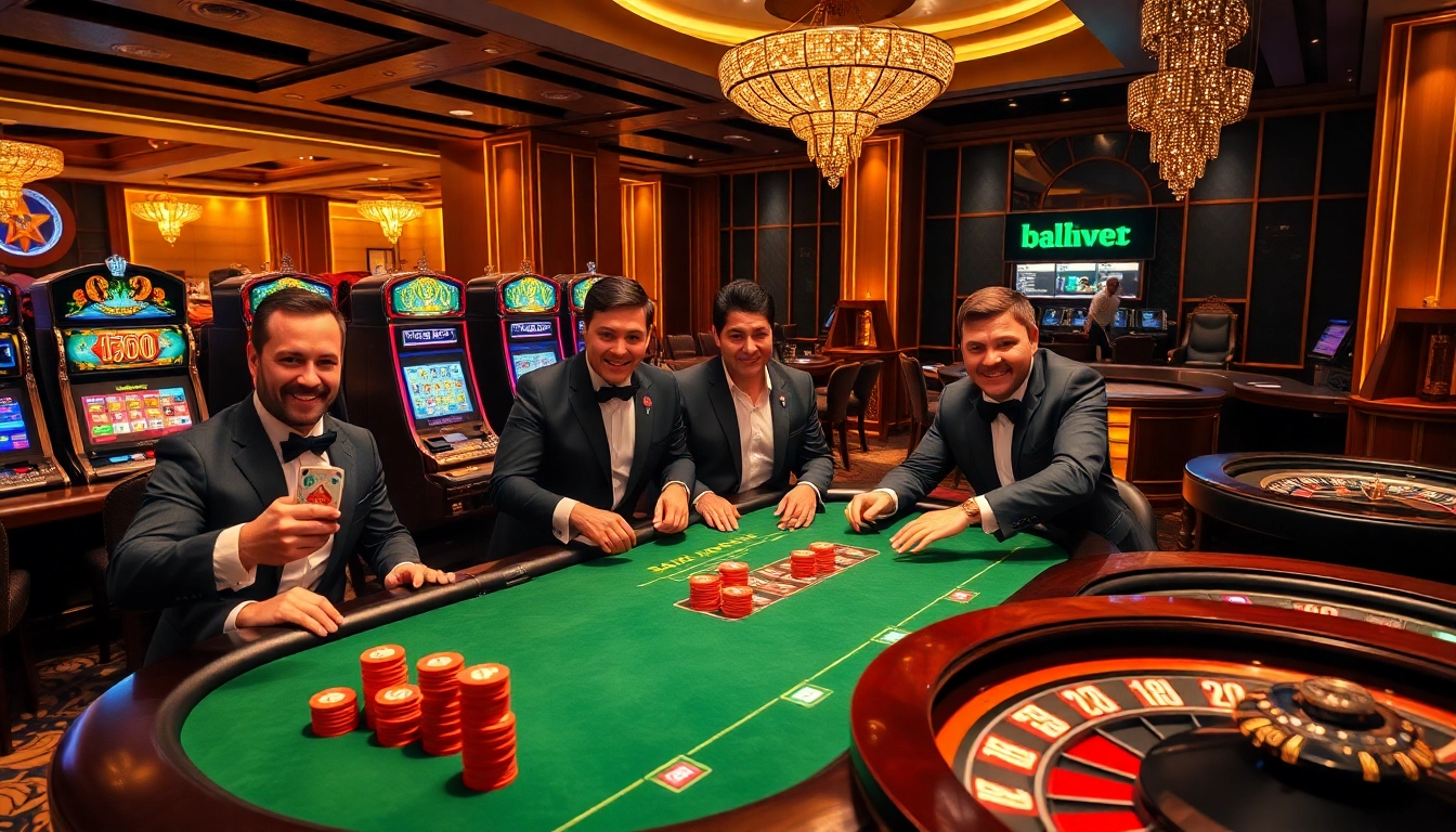 Players at a casino table enjoying a thrilling game atmosphere while placing bets on 88i.