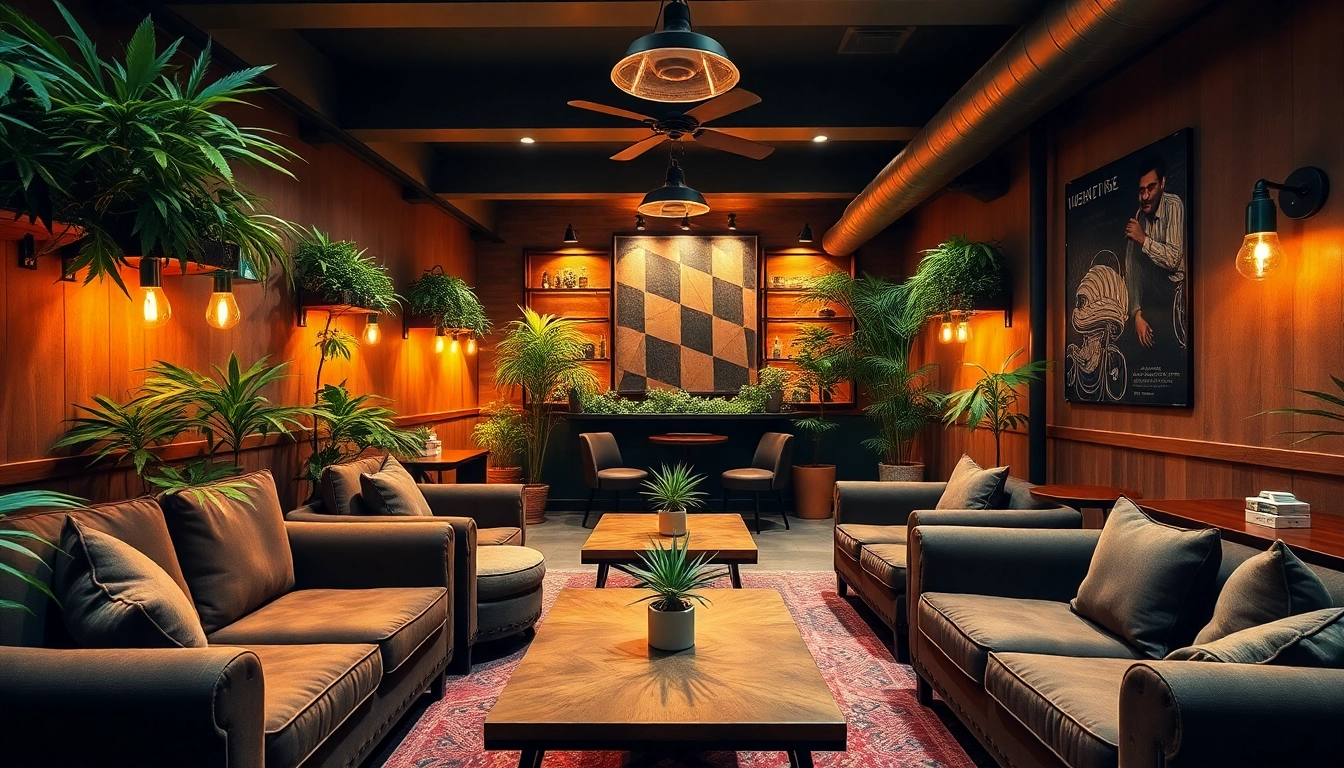 Engaging ambiance at The Corner Cannabis Club Madrid inviting members to unwind in comfort.